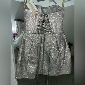 Bronx and Banco diamond corset mini dress